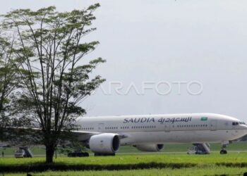 442 Jamaah Haji yang Mendarat Darurat di Deli Serdang Akibat Ancaman Teror Bom Merupakan Kloter 12 JKS