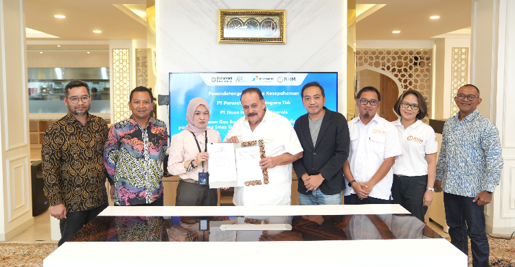 Penandatangan kerja sama PGN dan bersama PT Nusa Halmahera Minerals (NHM). (Foto: PGN)