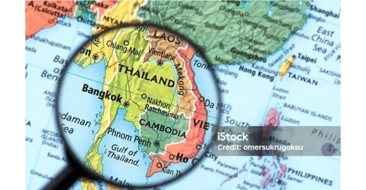 Peta Thailand dan Kamboja (Foto: iStock)